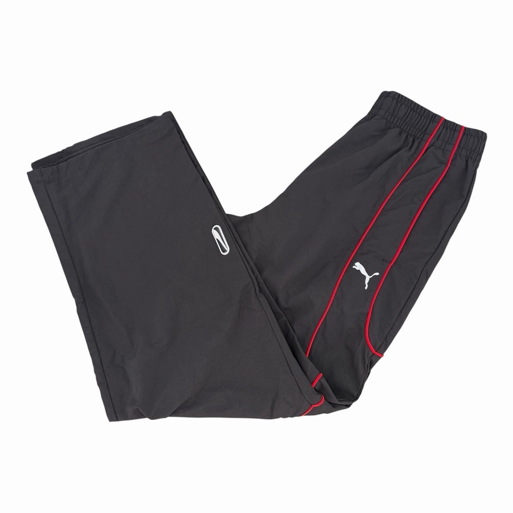 PUMA Pumatech-X Relaxed Track Pants Mens M Black Nylon Athletic 632097-01